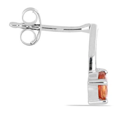 REAL ORANGE SAPPHIRE GEMSTONE MOON EARRINGS IN 925 STERLING SILVER – WHOLESALE JEWELRY MANUFACTURER | JEWELPIN